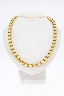 14 Karaat geel gouden Jasseron Collier - 54,3 cm