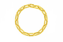 Geelgouden 18 karaat  Anker Armband - 19,5 mm