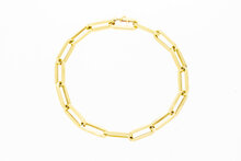 14 Karat Gelbgold Charm Armband - 22 cm