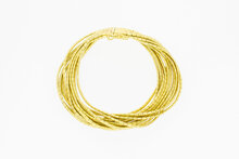 750 Gold Geflochtenes Damen Armband - 18,9 cm