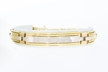 18 karaat gouden plaat Armband - 22,cm