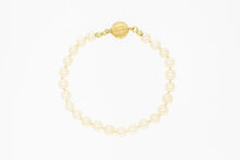 Perlenarmband 14 Karat Gold - 21 cm