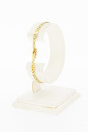  Edelsteinarmband  14 Karat Gold - 18,2 cm