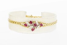  Edelsteinarmband  14 Karat Gold - 18,2 cm