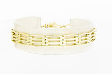 14 Karaat gouden Vintage Staafjes armband - 19 cm