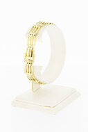 14 Karaat gouden Vintage Staafjes armband - 19 cm