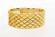 18 karaat gouden brede Vintage armband - 19 cm