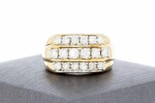 Diamant Damen Ring 585 Gold - 16,6 mm