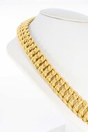 18 Karat geflochtene Goldkette - 46 cm