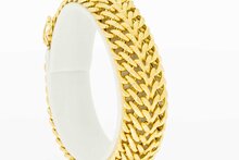 Geflochtenes 750 Gold Armband Damen - 16,4 cm