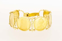 14 Karaat gouden &quot;Adellijke vrouwen&quot; armband - 18 cm