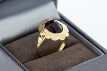 Vintage Granatring 14 Karat Gold -17,1