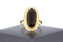 Vintage Granatring 14 Karat Gold - 18,2 mm