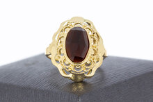 Vintage Granat Ring Karat Gold - 17,5 mm