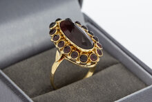 Vintage Granat Gold Ring 14 Karat - 17,2 mm