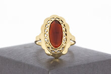 Vintage Granat Ring 14 Karat Gold - 18,5 mm