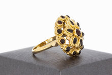 Vintage 585 Gold Ring mit Granat - 18,9 mm