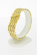 14 Karaat gouden brede Vintage armband - 19,9 cm