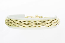 14 Karaat gouden Tank armband - 20,4 cm