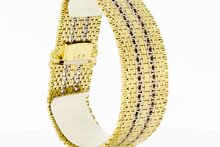 Geflochtenes 585 Gold Armband - 19,7 cm