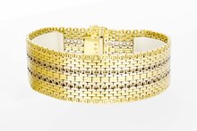 Geflochtenes 585 Gold Armband - 19,7 cm