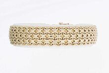 18 Karat Gold Vintage geflochtenes Armband - 18,9 cm