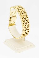 14 Karat Gold breites Vintage Armband - 20,3 cm