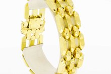 18 Karat Gold breites Barrenarmband - 19,8 cm