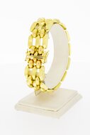 18 Karat Gold breites Barrenarmband - 19,8 cm