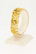 Vintage 18 Karat breites Gold Armband - 19,1 cm