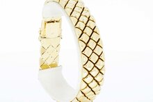 Breites 14 Karat Vintage Gold Armband - 20,1 cm