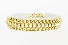 Geflochtenes Armband aus 14 Karat Gold - 18,7 cm