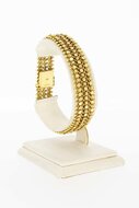 Geflochtenes 14 Karat Gold Armband - 19,3 cm