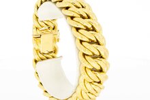 Doppeltes Gold Panzerarmband 18 Karat - 20,5 cm