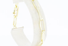 585 Gold Paperclip Armband - 21,5 cm