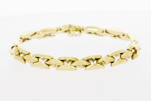 Breites 14 Karat Gold Vintage Armband - 20 cm