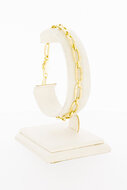 Armband 585 Gold mit ovalen offenen Gliedern - 20 cm