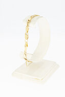 14 Karat Falkenauge Gold Armband - 20,1 cm