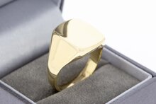 14 Karat Gelbgold &quot;Spiegel&quot; Siegelring - 20,5 mm