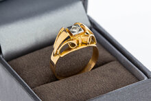 18 Karat Goldene Statement Diamantring - 18,2