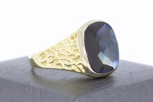 Turmalin Statement Ring 14 Karat Gold - 21,3 mm