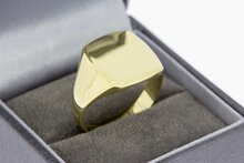 14 Karat gelb goldene Siegelring -  20,1 mm