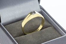 Diamant Gold Ring 14 Karat - 18,9 mm