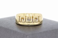 14 Karat -Versace Style- Gold Bandring - 18,7 mm