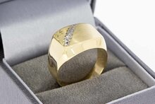 Statement-Ring 14 Karat bicolor Gold - 19,5 mm