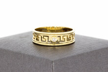 Versace-Stil Diamantring 14 Karat Gold - 17,8 mm