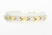 Bicolor Fantasy  Armband 14 Karat - 19,8 cm