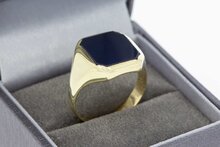 Onyx Siegelring 14 Karat Gold - 19 mm