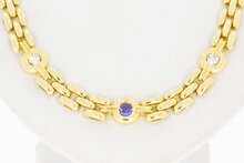 18 Karat Edelstein Goldkette - 44 cm