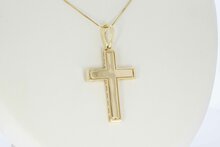 Kreuz 14 Karat Gold - L&auml;nge 4,2 cm